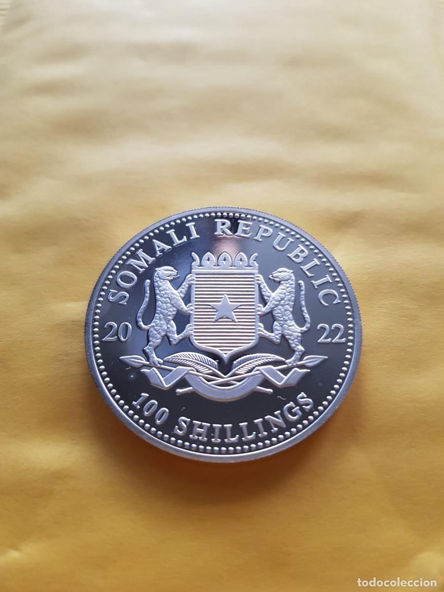 Monedas antiguas de &Aacute;frica: SOMALIA-100 SHILLINGS-2022-PLATA 999-1 ONZA