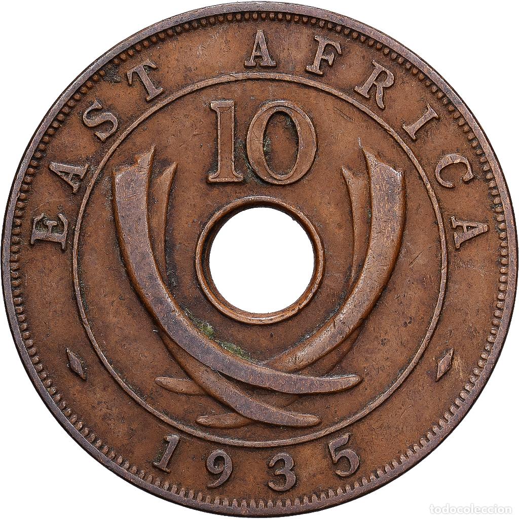 Monedas antiguas de &Aacute;frica: [#1513417] ESTE DE &Aacute;FRICA, George VI, 10 Cents, 1935, Bronce, MBC, KM:26.1