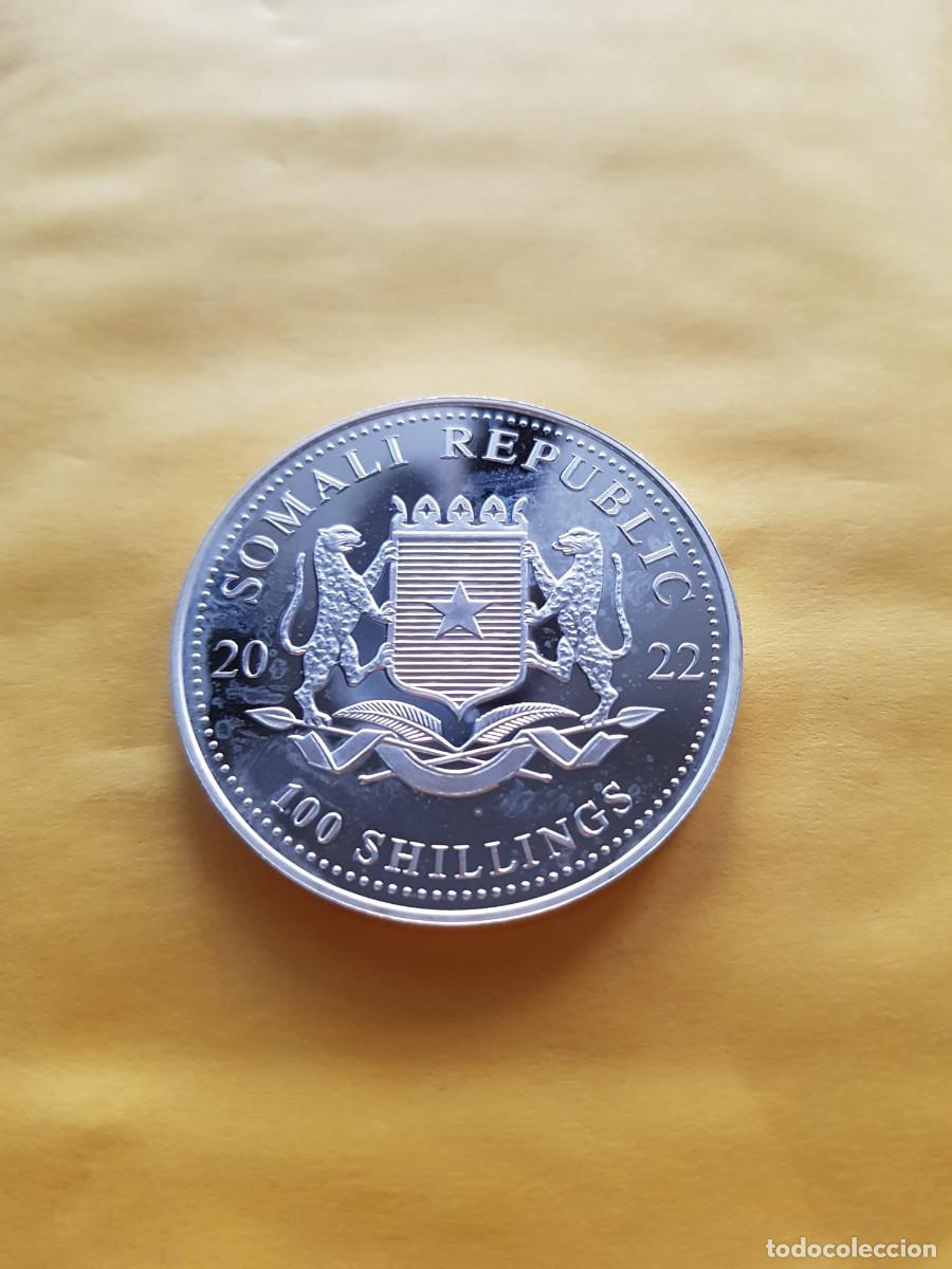 Monedas antiguas de &Aacute;frica: SOMALIA-100 SHILLINGS-2022-PLATA 999-1 ONZA