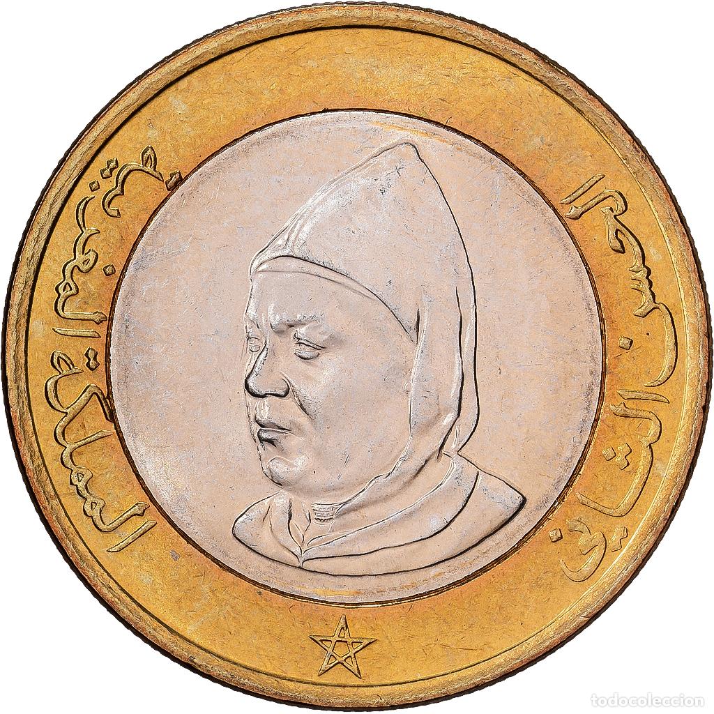 Monedas antiguas de &Aacute;frica: [#1513437] Marruecos, al-Hassan II, 10 Dirhams, 1995/AH1415, Bimet&aacute;lico, MBC+, KM:92