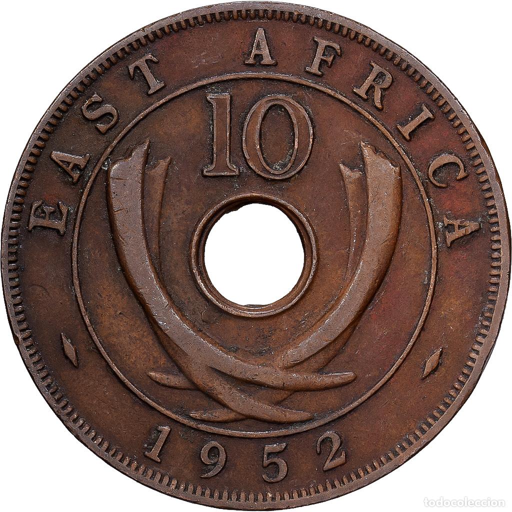 Monedas antiguas de &Aacute;frica: [#1513462] ESTE DE &Aacute;FRICA, George VI, 10 Cents, 1952, Bronce, MBC, KM:34