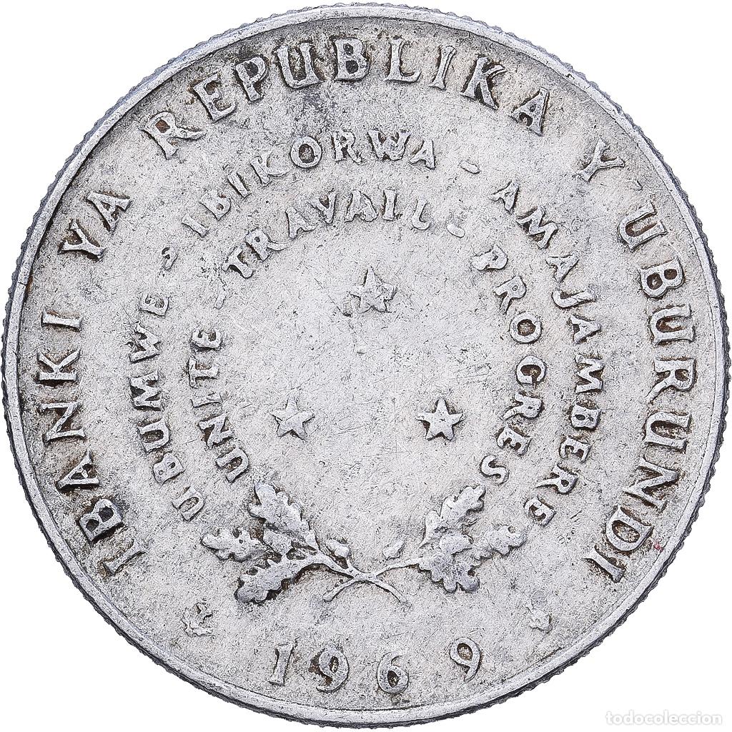 Monedas antiguas de &Aacute;frica: [#1513468] Burundi, 5 Francs, 1969, Brussels, Aluminio, MBC, KM:16