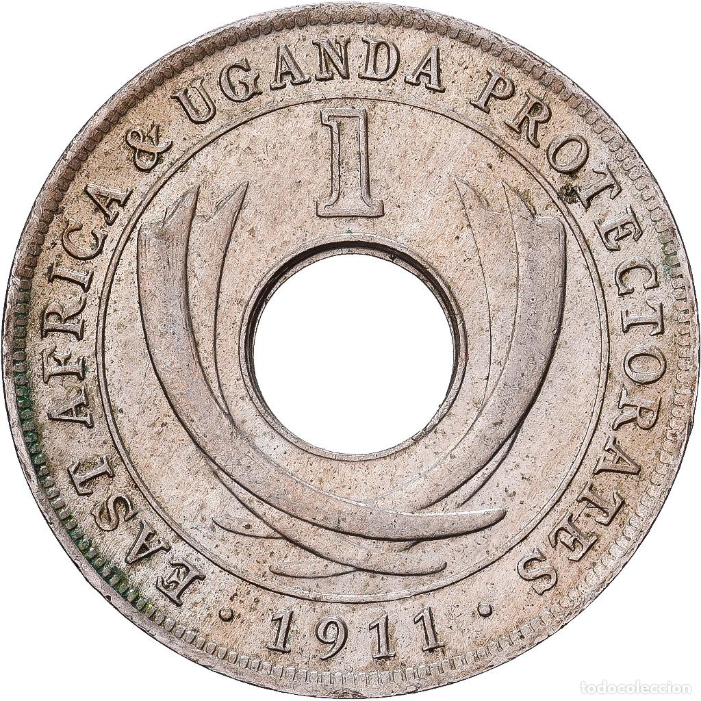 Monedas antiguas de &Aacute;frica: [#1513474] ESTE DE &Aacute;FRICA, George VI, Cent, 1911, Heaton, Bronce, BC+, KM:29