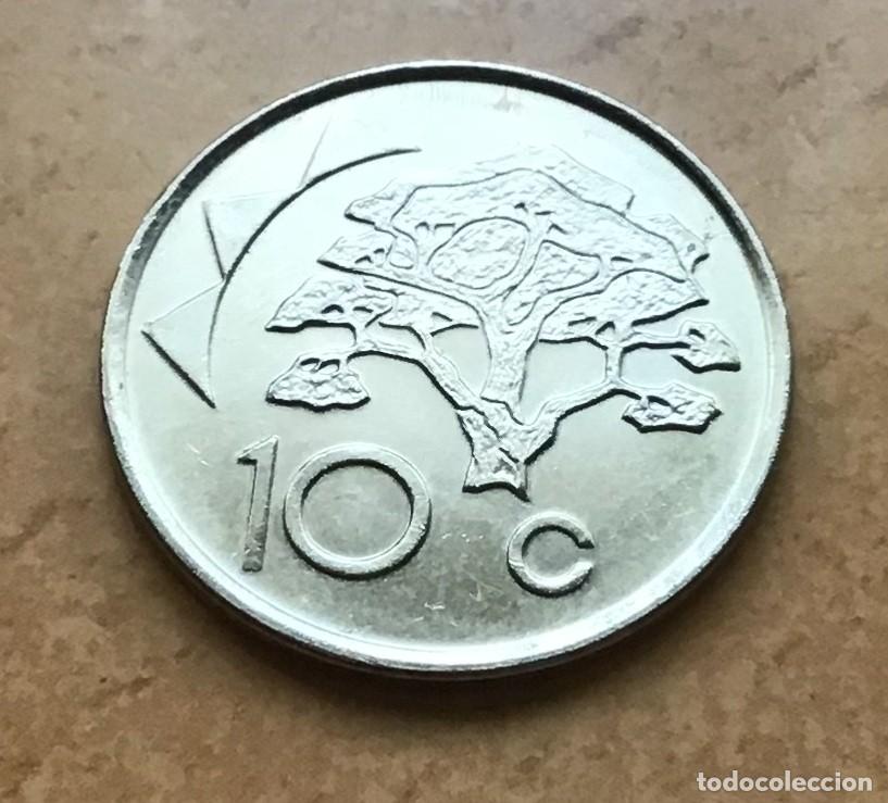 Monedas antiguas de &Aacute;frica: 10 centavos de Namibia. A&ntilde;o 2002 - Foto 1