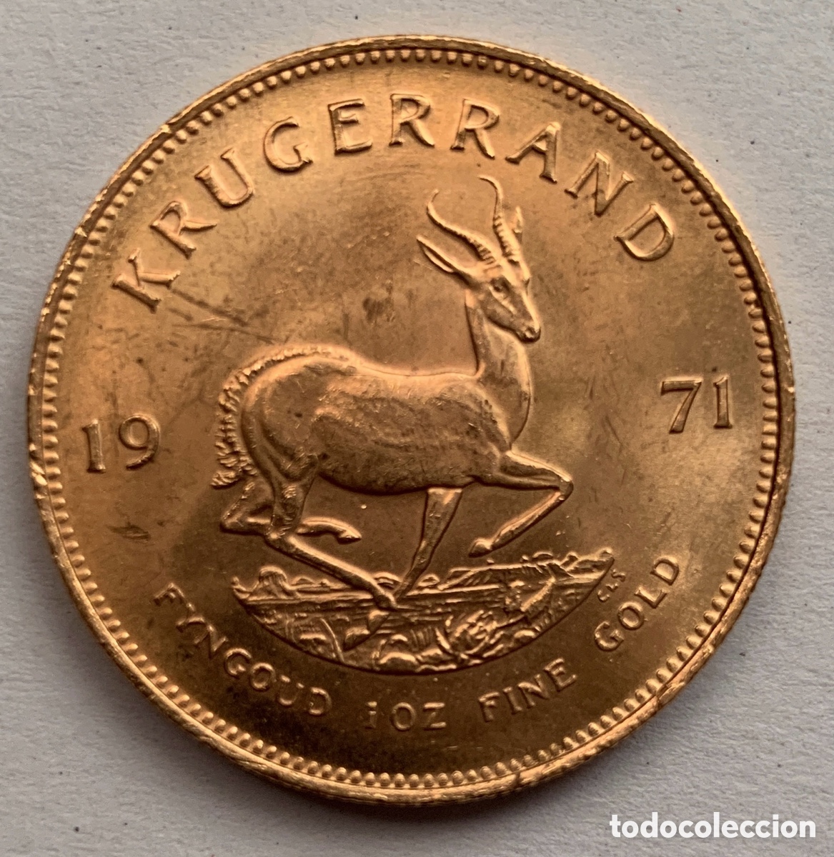 Monedas antiguas de &Aacute;frica: 1 KRUGERRAND ORO 1971 SUD-AFRICA 1 ONZA