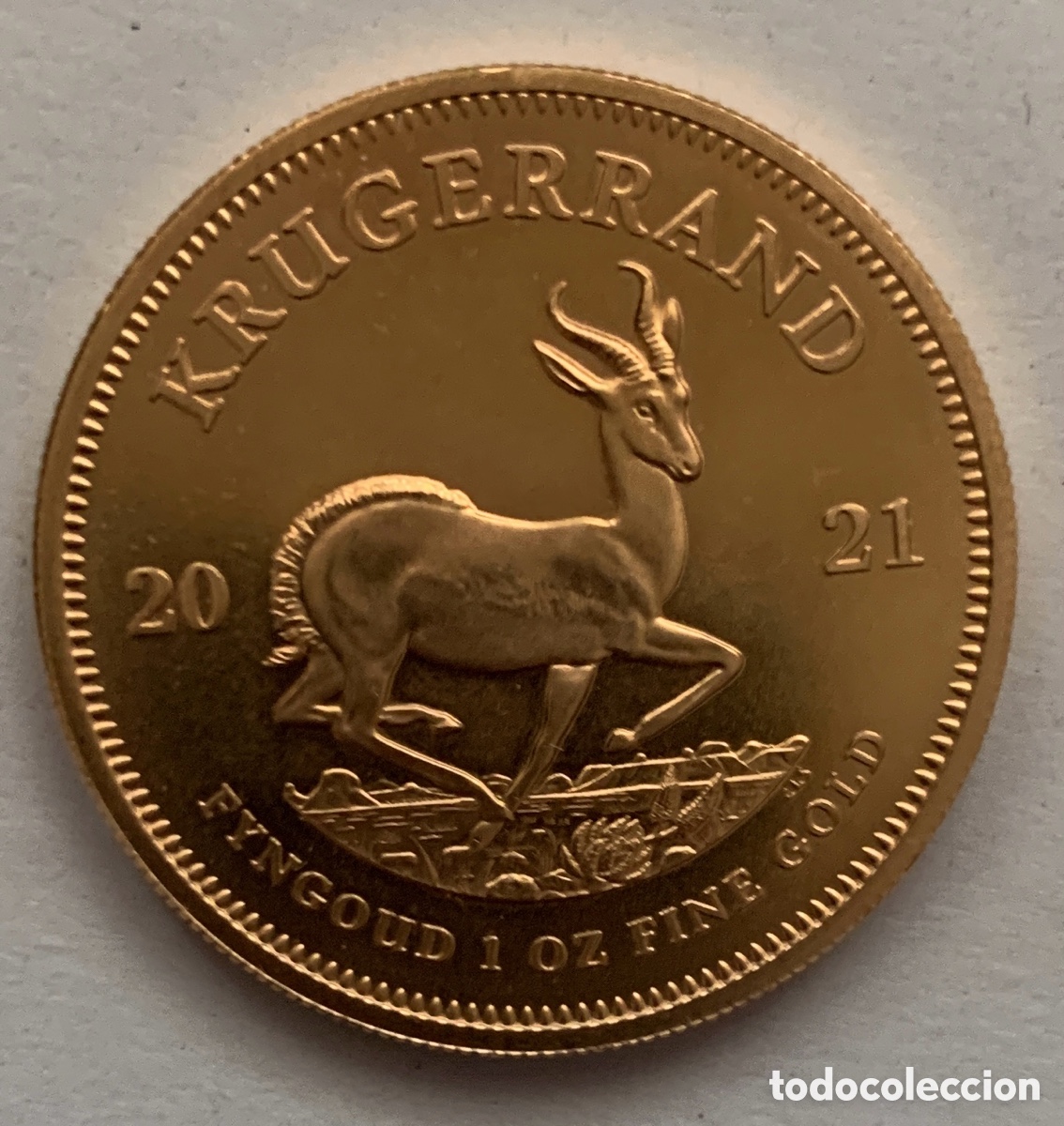 Monedas antiguas de &Aacute;frica: 1 KRUGERRAND ORO 2021 SUD-AFRICA 1 ONZA