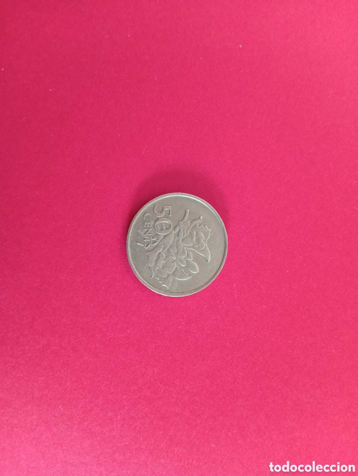 Monedas antiguas de &Aacute;frica: 50 cents de Seychelles 1977