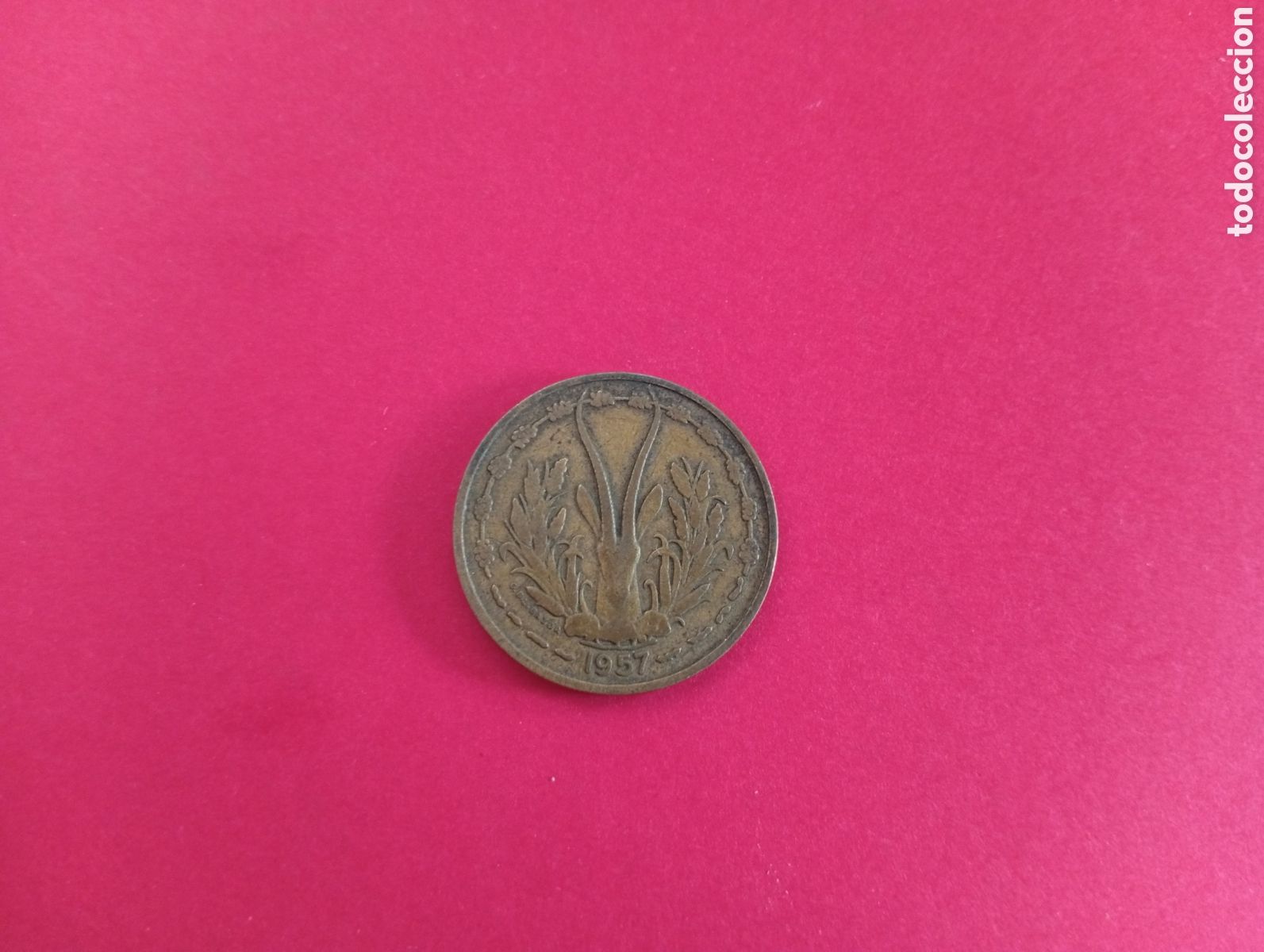 Monedas antiguas de &Aacute;frica: 25 francos de Togo 1957