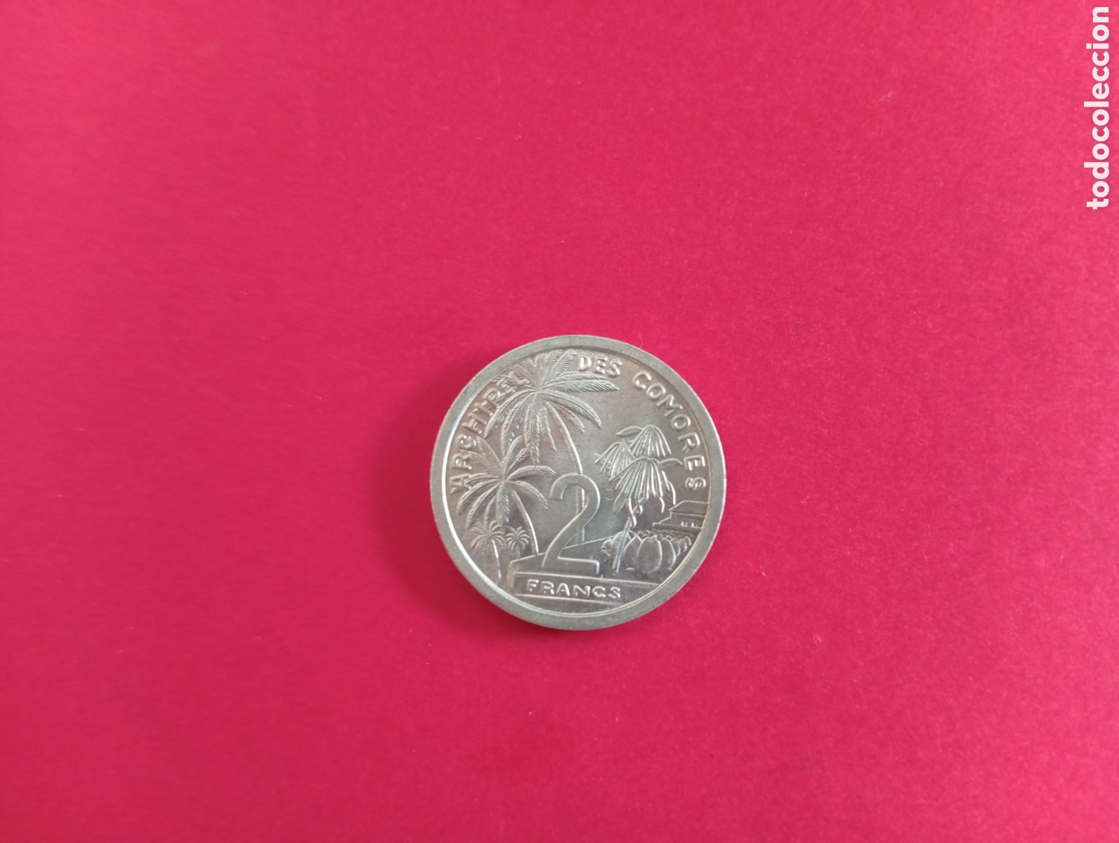 Monedas antiguas de &Aacute;frica: 2 francos Islas Comores 1964