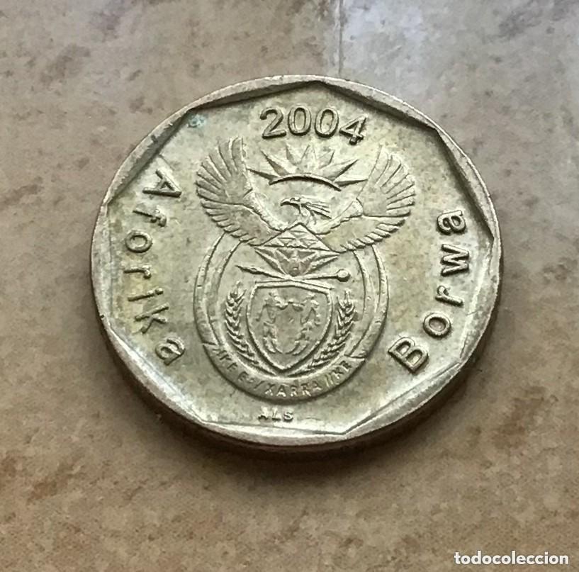 Monedas antiguas de &Aacute;frica: 10 centavos de Sud&aacute;frica. A&ntilde;o 2004