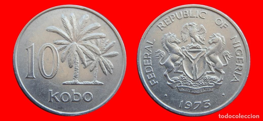 Monedas antiguas de &Aacute;frica: 10 KOBO 1973 NIGERIA-150891