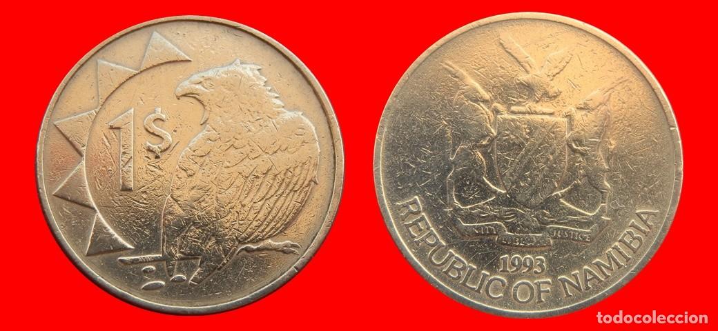 Monedas antiguas de &Aacute;frica: 1 DOLAR 1993 NAMIBIA-150900