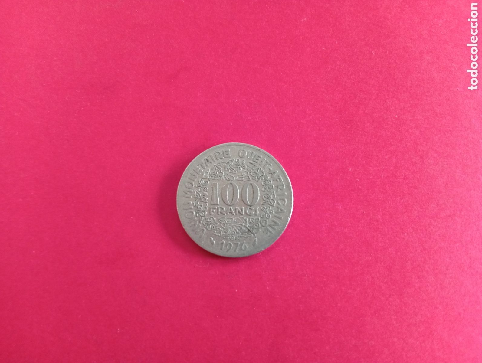 Monedas antiguas de &Aacute;frica: 100 francos &Aacute;frica Oeste 1976