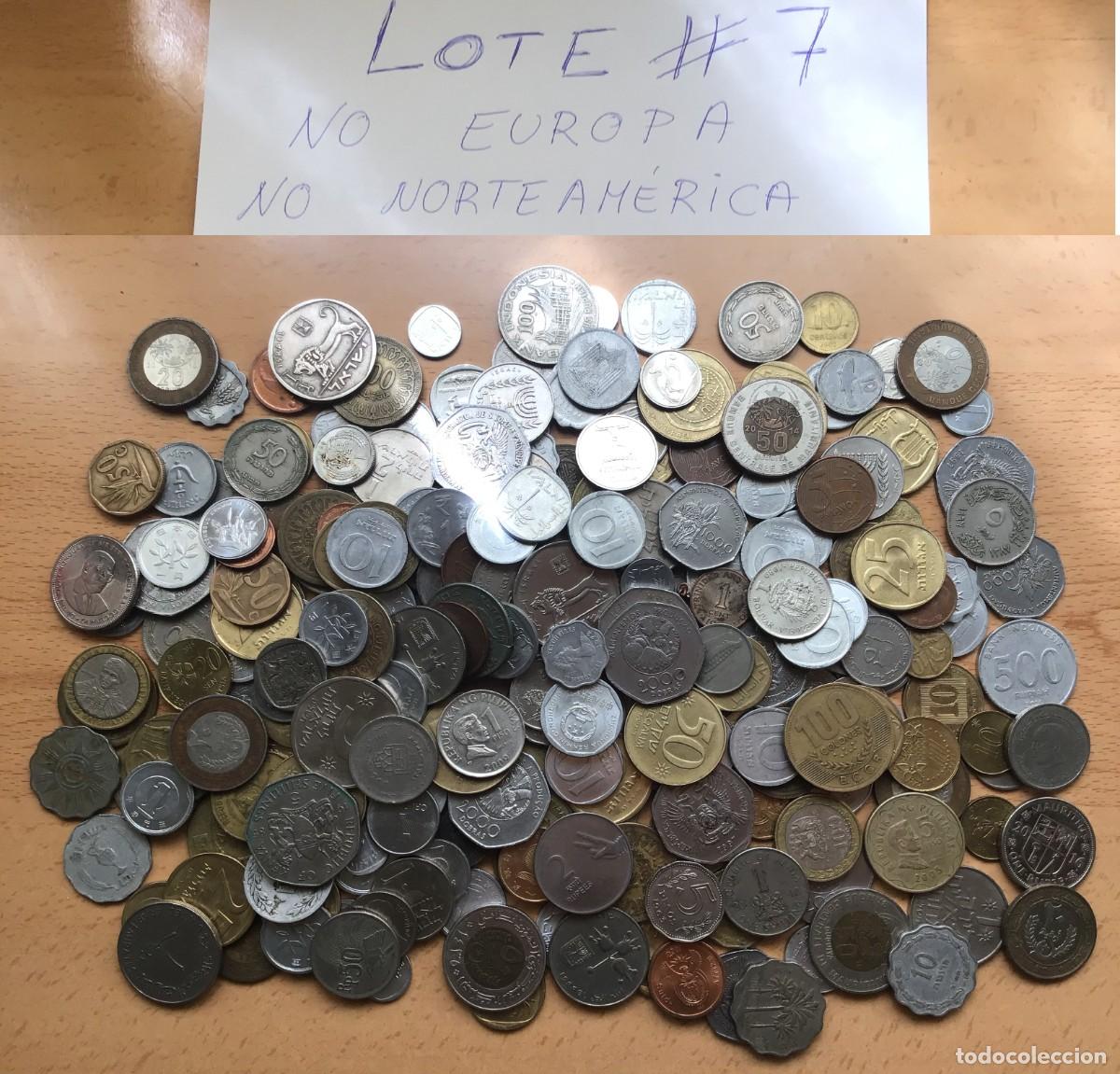 Monedas antiguas de &Aacute;frica: 1 kilo monedas NO Europa NO Norteam&eacute;rica. Lote 7