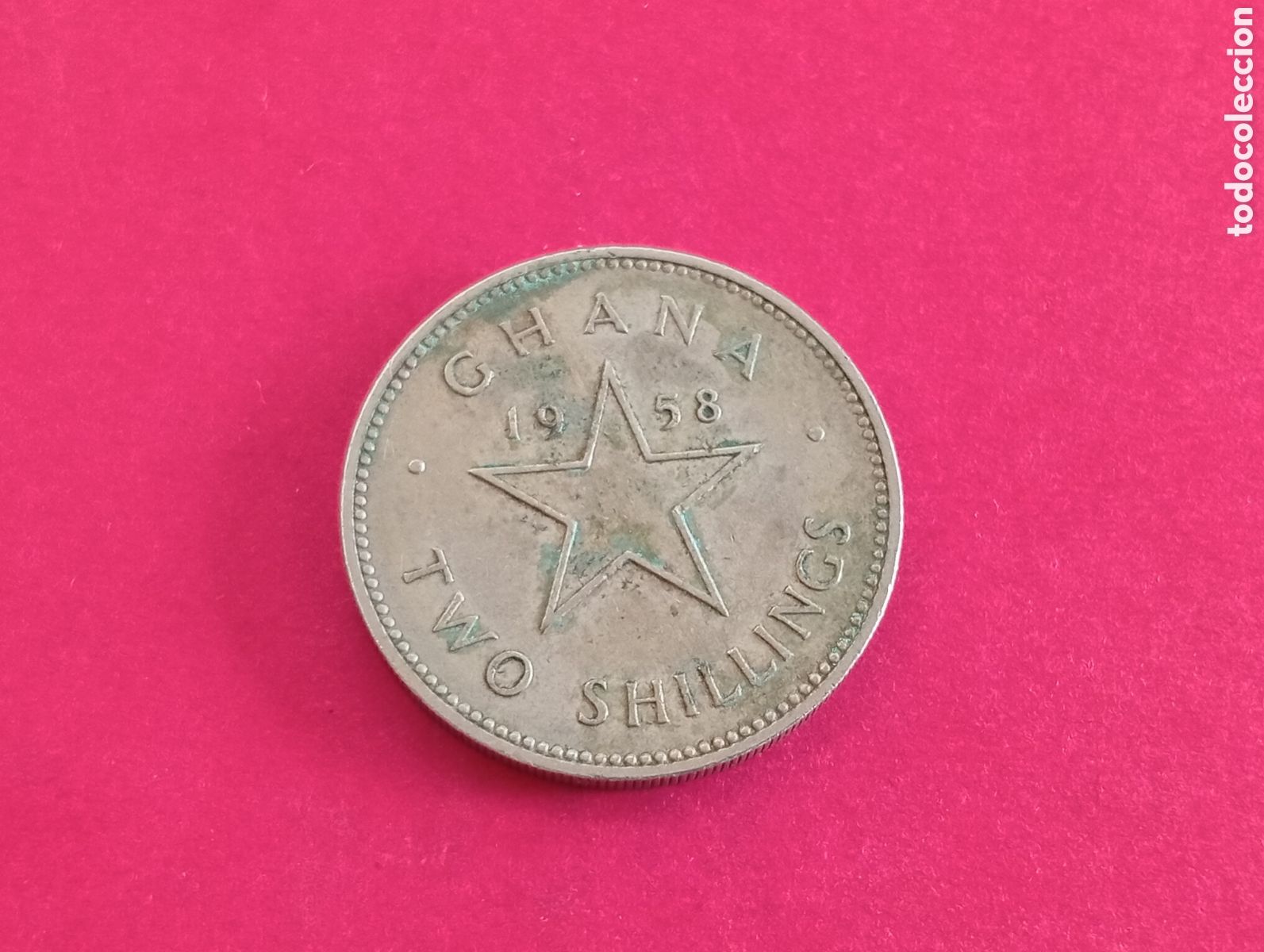 Monedas antiguas de &Aacute;frica: 2 chelines de Ghana 1958 - Foto 1
