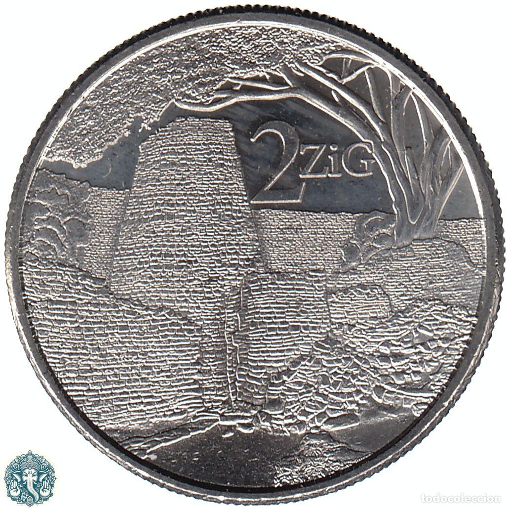 Monedas antiguas de &Aacute;frica: ZIMBABUE 2 Zig 2024 KM#- ZIMBABWE