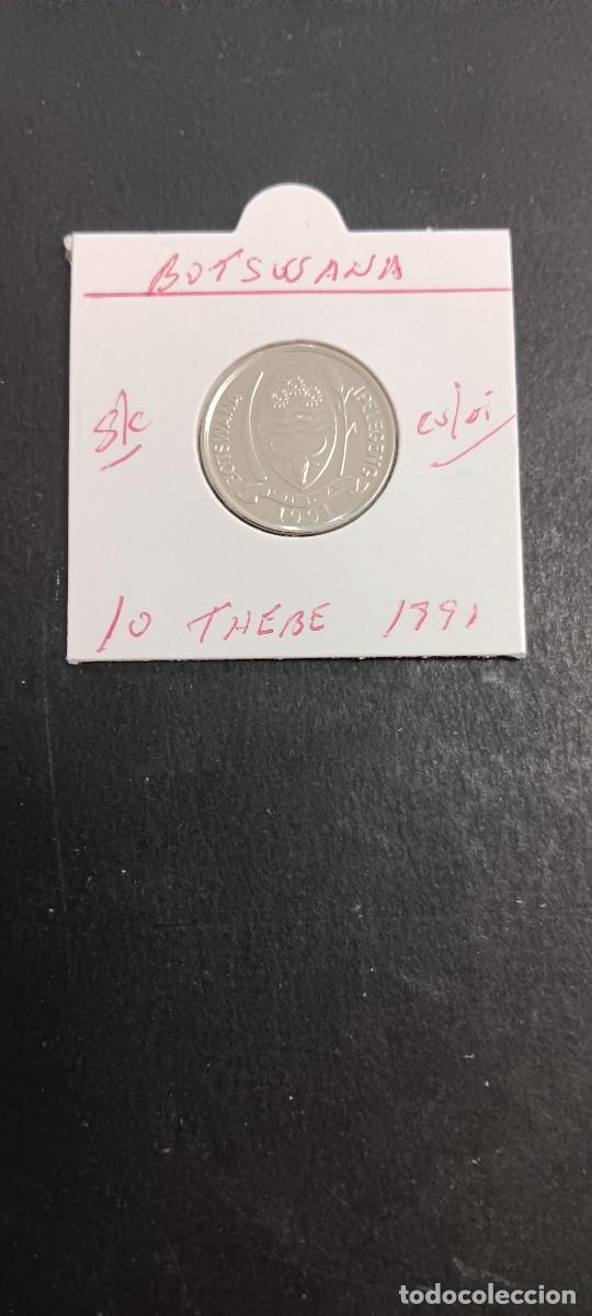 Monedas antiguas de &Aacute;frica: BOTSWANA 10 THEBE 1991 S/C KM=5 (CUPRONIQUEL)