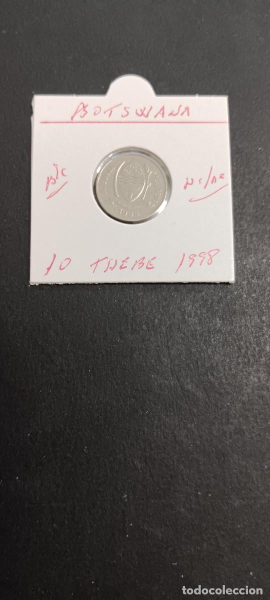 Monedas antiguas de &Aacute;frica: BOTSWANA 10 THEBE 1998 BC KM=27 (NIQUEL-ACERO)