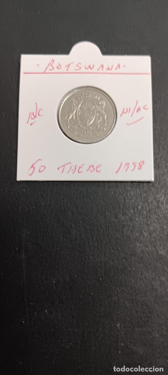 Monedas antiguas de &Aacute;frica: BOTSWANA 50 THEBE 1998 BC KM=29 (NIQUEL-ACERO)