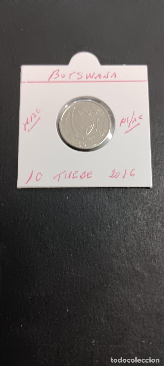 Monedas antiguas de &Aacute;frica: BOTSWANA 10 THEBE 2016 MBC KM=32 (NIQUEL-ACERO)