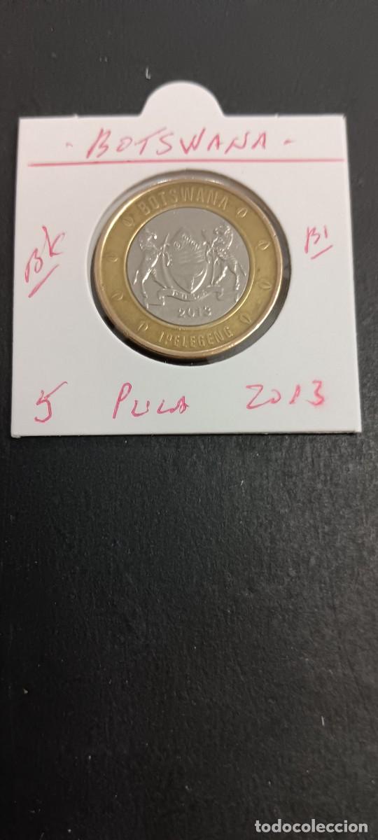 Monedas antiguas de &Aacute;frica: BOTSWANA 5 PULA 2013 BC KM=37 (BIMETALICA)