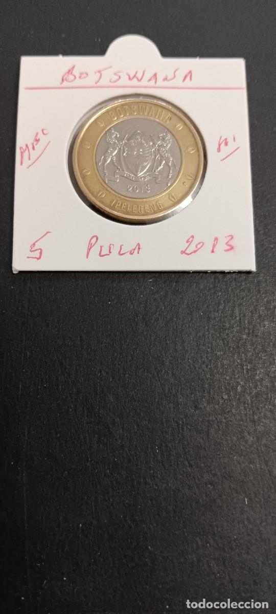 Monedas antiguas de &Aacute;frica: BOTSWANA 5 PULA 2013 MBC KM=37 (BIMETALICA)