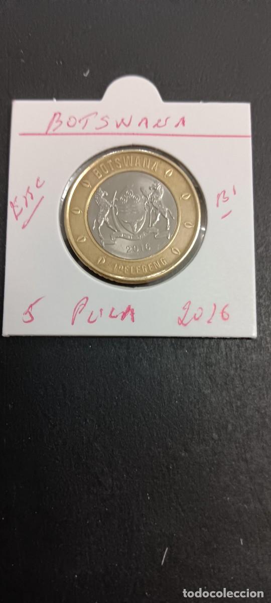 Monedas antiguas de &Aacute;frica: BOTSWANA 5 PULA 2016 EBC KM=37 (BIMETALICA)