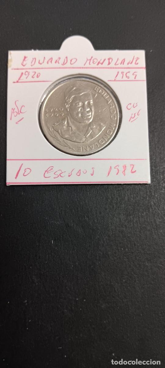 Monedas antiguas de &Aacute;frica: CABO VERDE 10 ESCUDOS 1982 BC KM=19(CUPRONIQUEL) EDUARDO MONDLANE 1920-1969