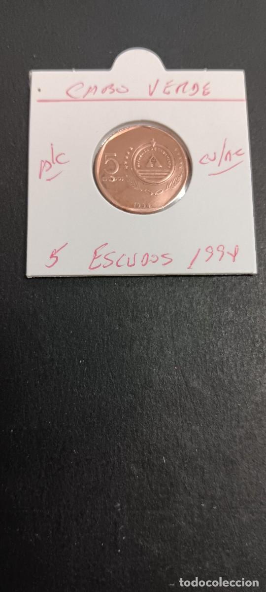 Monedas antiguas de &Aacute;frica: CABO VERDE 5 ESCUDOS 1994 BC KM=28 (COBRE-ACERO)GHINCHO