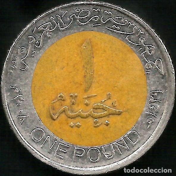 Monedas antiguas de &Aacute;frica: EGIPTO 2008 - 1 POUND - KM 940a - CIRCULADA