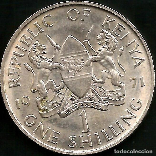 Monedas antiguas de &Aacute;frica: KENIA 1971 - 1 SHILLING - KM 14 - CIRCULADA