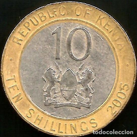 Monedas antiguas de &Aacute;frica: KENIA 2005 - 10 SHILLINGS - KM 35.1 - CIRCULADA