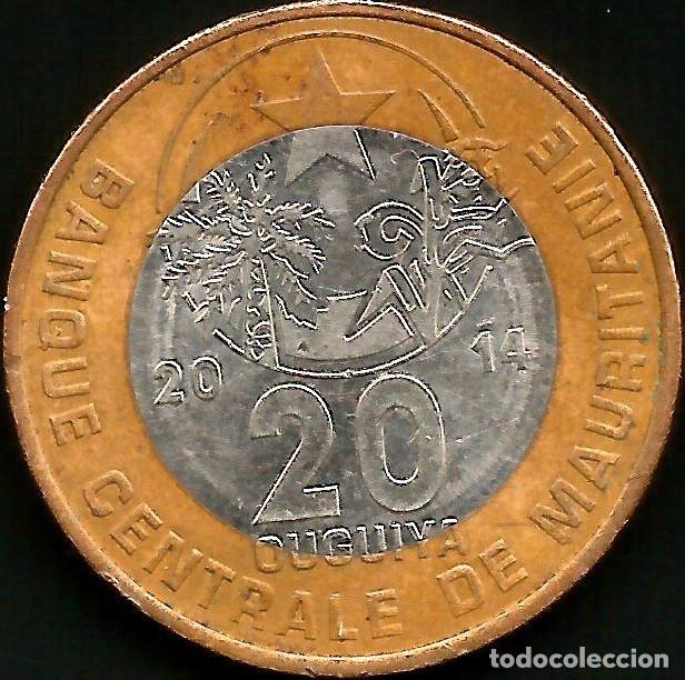 Monedas antiguas de &Aacute;frica: MAURITANIA 2014- 20 OUGUIYA - KM 8 - CIRCULADA