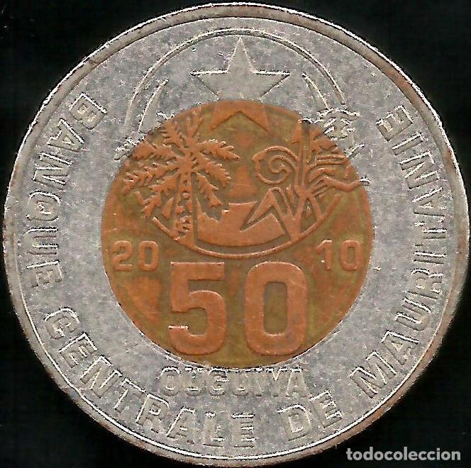 Monedas antiguas de &Aacute;frica: MAURITANIA 2010- 50 OUGUIYA - KM 9 - CIRCULADA