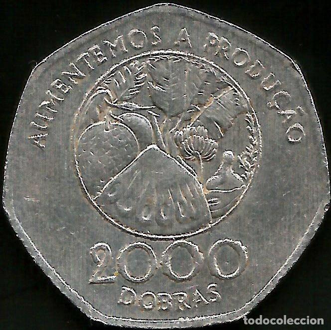 Monedas antiguas de &Aacute;frica: SANTO TOME Y PRINCIPE 1997- F.A.O. - 2000 DOBRAS - KM 91 - CIRCULADA