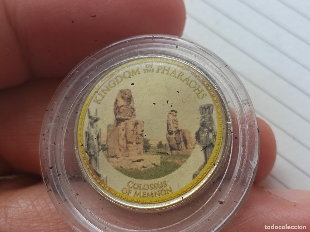 Monedas antiguas de &Aacute;frica: Egipto. 1 pound. Colosos de Memnon