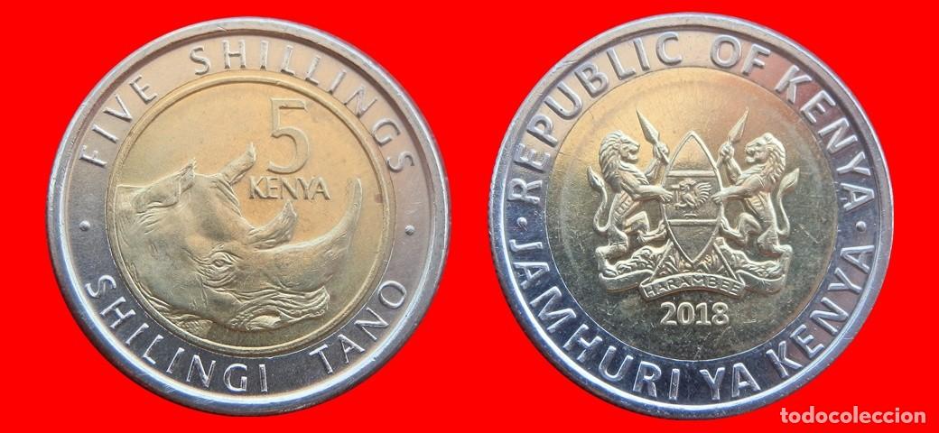 Monedas antiguas de &Aacute;frica: 5 SHILLINGS CHELINES 2018 KENIA KENYA-151017