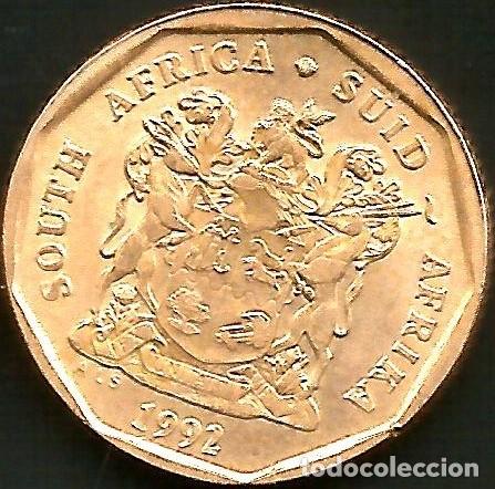 Moedas antigas de &Aacute;frica: SUDAFRICA 1992 - 20 CENTS - KM 136 - CIRCULADA