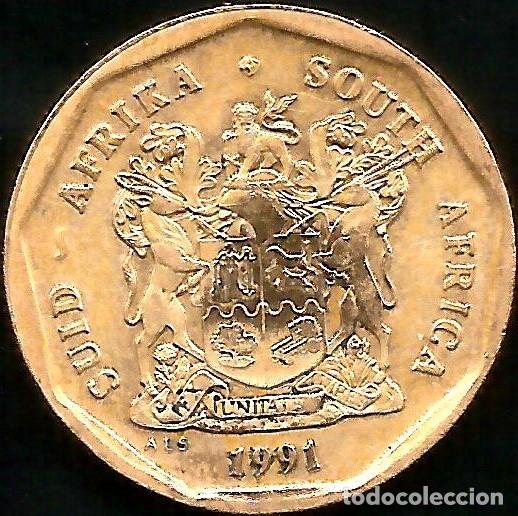 Moedas antigas de &Aacute;frica: SUDAFRICA 1991 - 50 CENTS - KM 137 - CIRCULADA