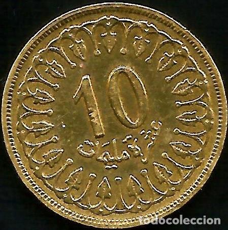 Moedas antigas de &Aacute;frica: TUNEZ 1960 - 10 MILIM - KM 306.1 - CIRCULADA