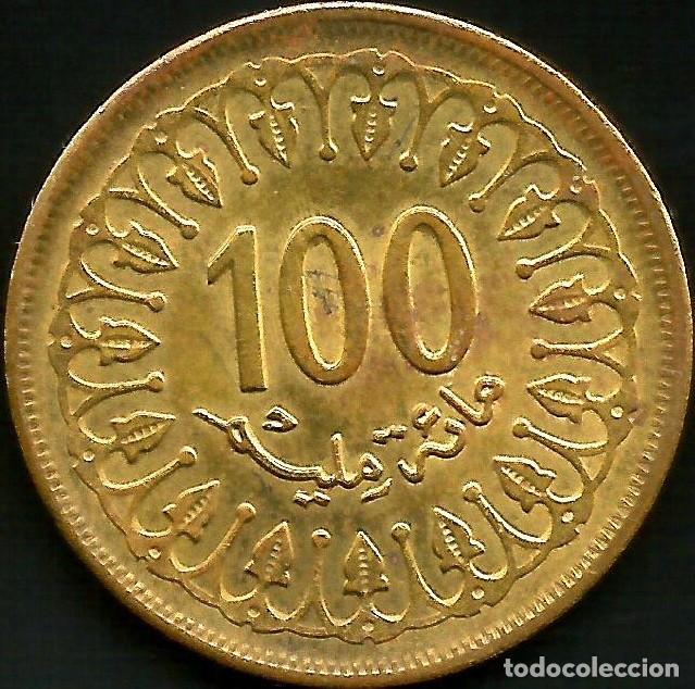 Moedas antigas de &Aacute;frica: TUNEZ 1983 - 100 MILIM - KM 309 - CIRCULADA