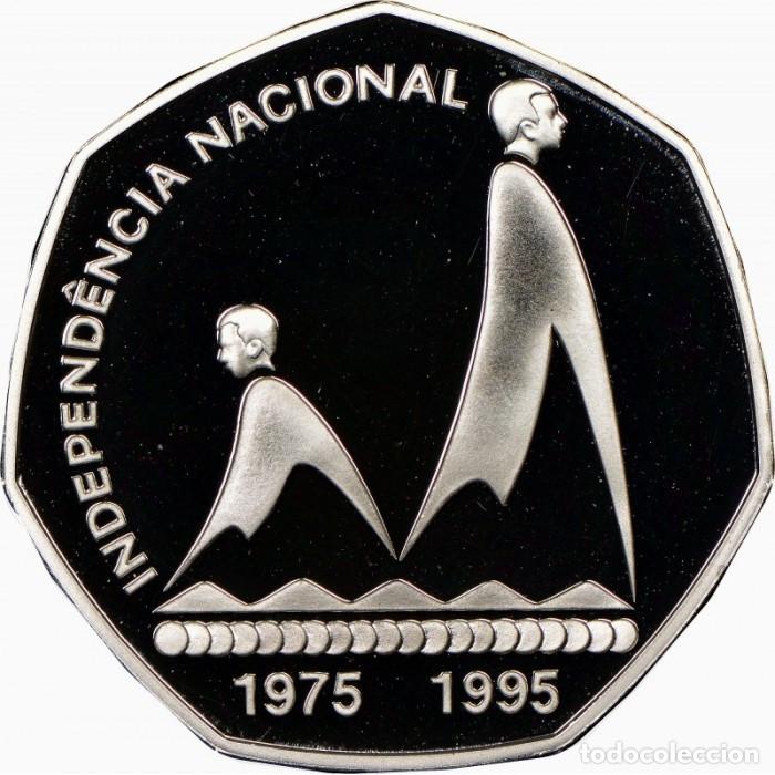 Monedas antiguas de &Aacute;frica: 200 escudos plata 1995 CABO VERDE 20&ordm; aniversario Independencia