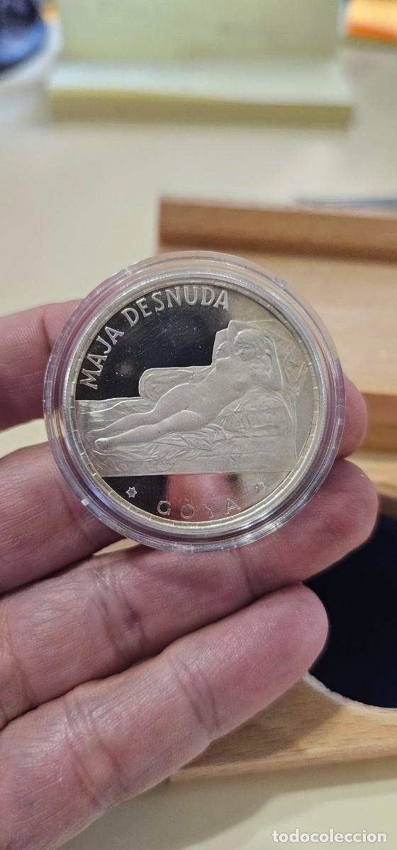 Monedas antiguas de &Aacute;frica: Guinea Ecuatorial Maja Desnuda plata 1970