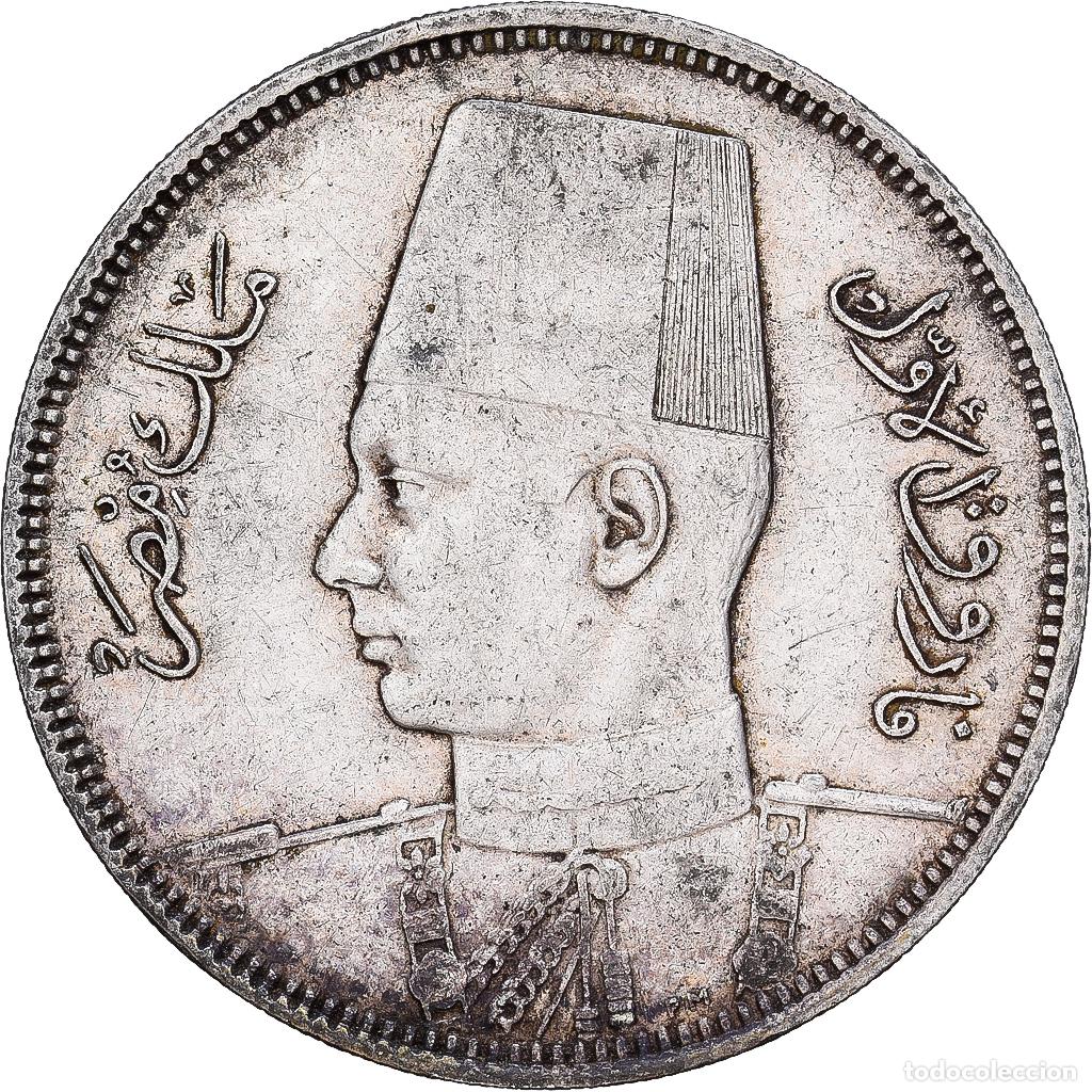 Monedas antiguas de &Aacute;frica: [#1167754] Moneda, Egipto, Farouk, 5 Piastres, 1937/AH1356, British Royal Mint, MBC+