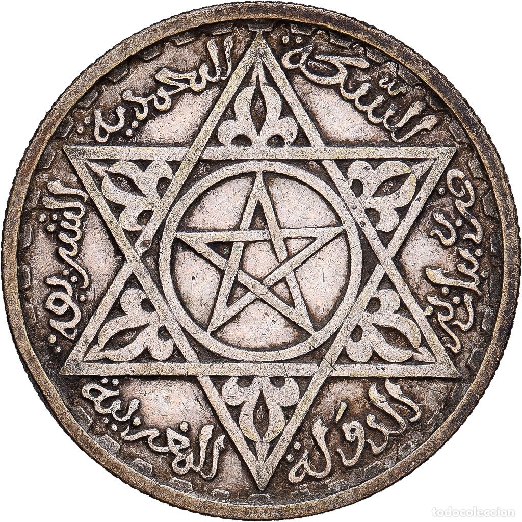Monedas antiguas de &Aacute;frica: [#1167822] Marruecos, Mohammed V, 100 Francs, 1953, Paris, Plata, BC+, KM:52