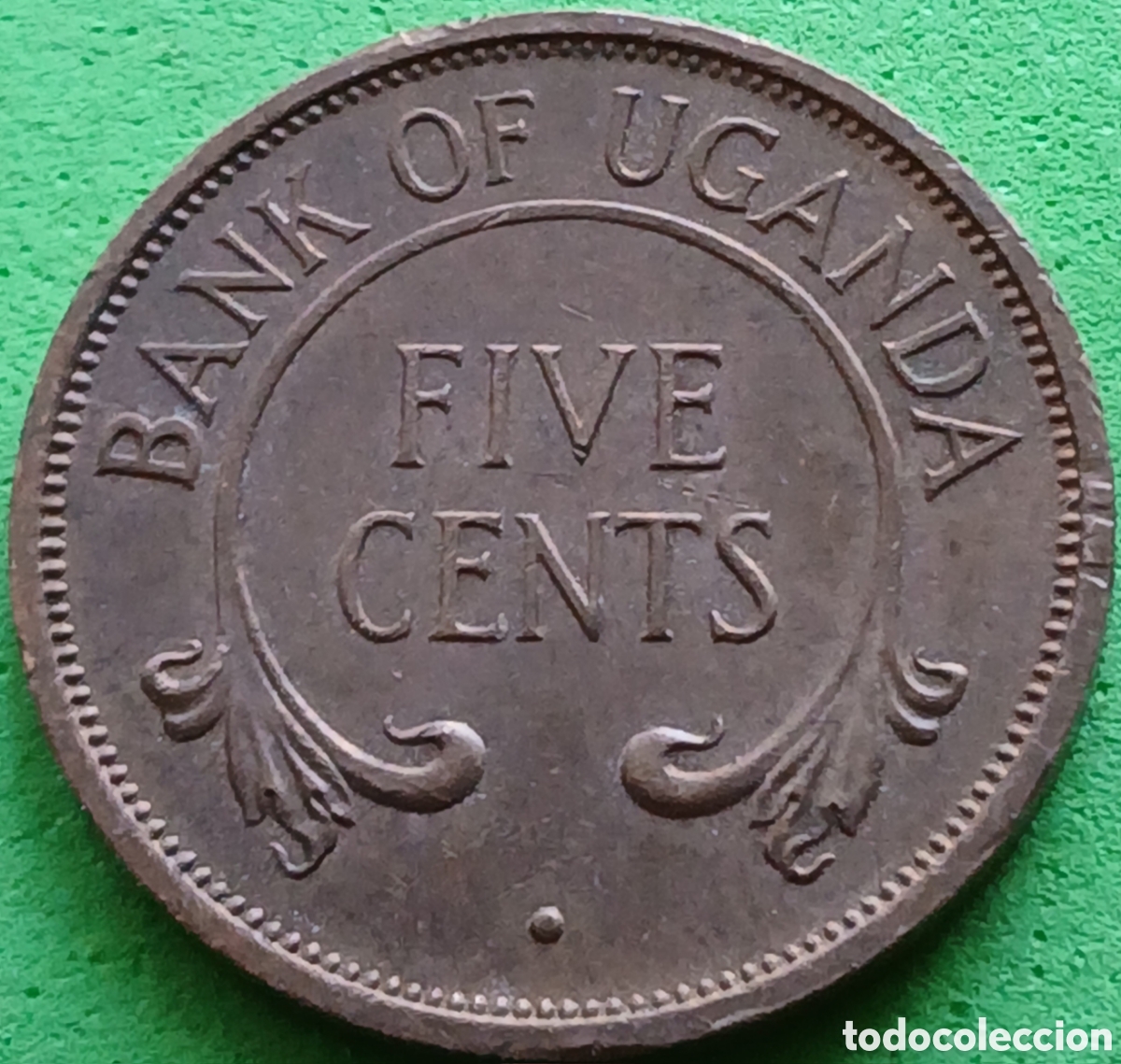 Monedas antiguas de &Aacute;frica: Uganda five cents 1966 km#1
