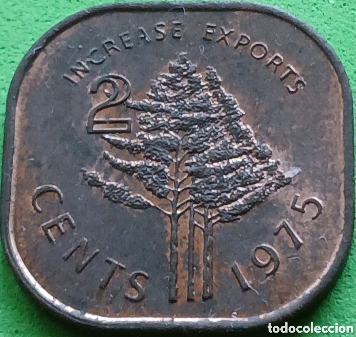 Monedas antiguas de &Aacute;frica: Esuatini (Swazilandia) 2 cents 1975 km#22 FAO