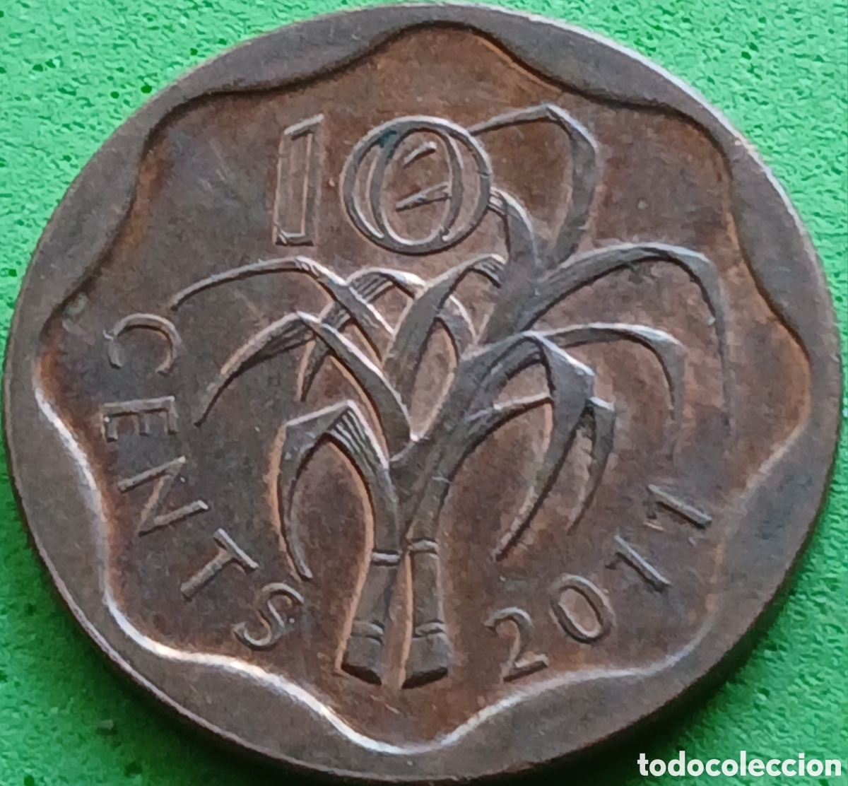 Monedas antiguas de &Aacute;frica: Esuatini (Swazilandia) 10 cents 2011 km#57