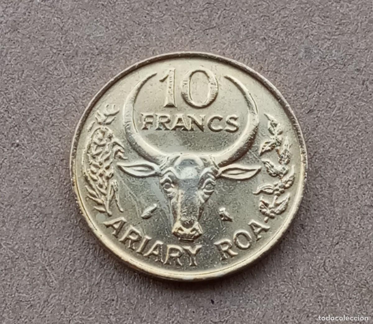 Monedas antiguas de &Aacute;frica: LOTE N&ordm; 25 MONEDA DE MADAGASCAR (SIN CIRCULAR)