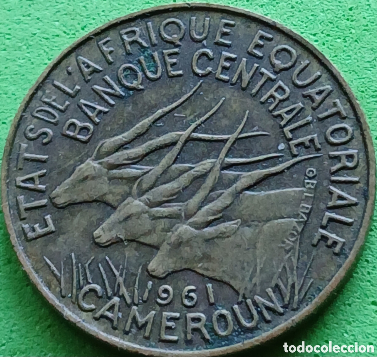 Old Coins of Africa: &Aacute;frica Ecuatorial Francesa ( Camer&uacute;n) 5 francos 1961 km#10